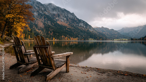 bench on the lake