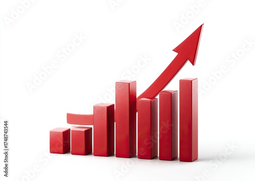 Red bar graph with upward trend Free Download Red bar graph with upward trend - GFXLoad