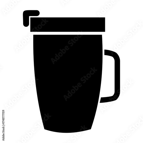 Bottle vector, clip art, and symbol. Flat design of  drink concept and simple design