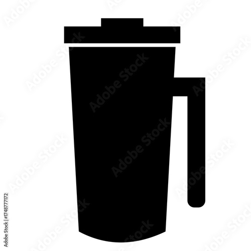 Bottle vector, clip art, and symbol. Flat design of  drink concept and simple design