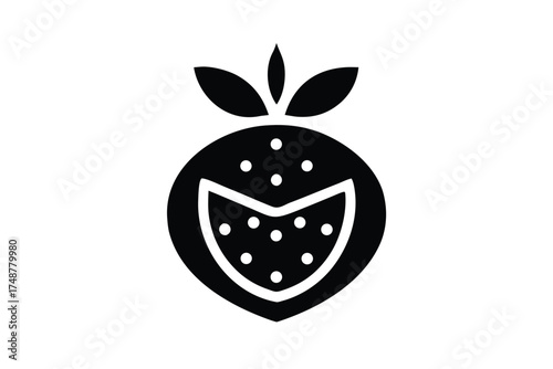 fruit minimal silhouette vector art