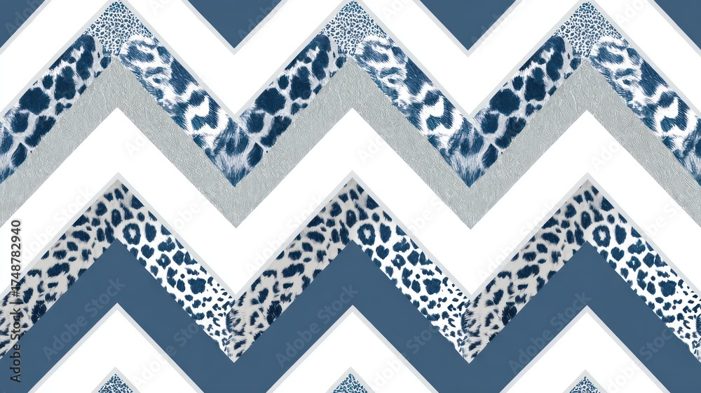 Obraz premium Geometric pattern with animal print