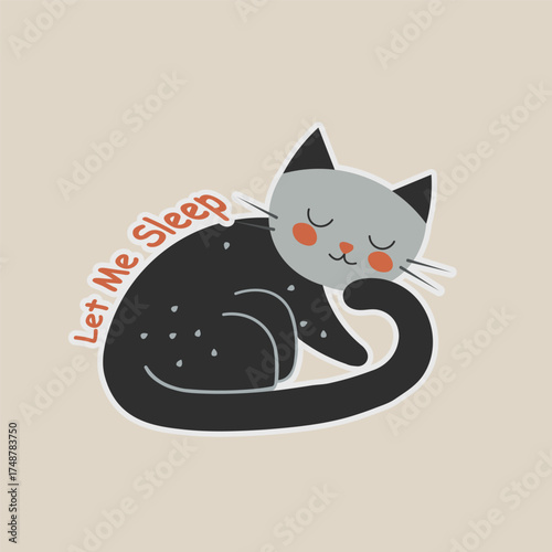 black and white cat with orange cheeks
