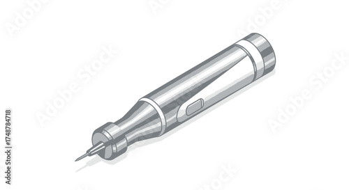 Isolated Tattoo Machine Stylized Illustration for Artistic Expression