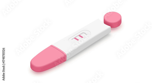 Positive pregnancy test indicates good news and anticipation of parenthood