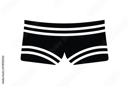 swimming trunks silhouette vector art
