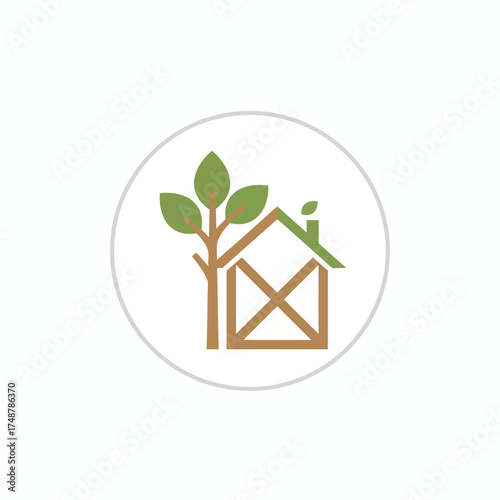 vector logo home specialist crafting wood furniture