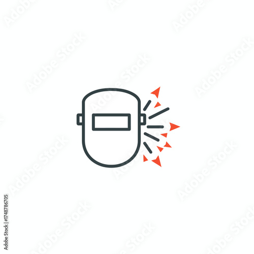 welder industrial vector logo