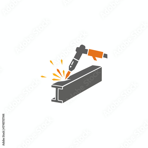 welder industrial vector logo