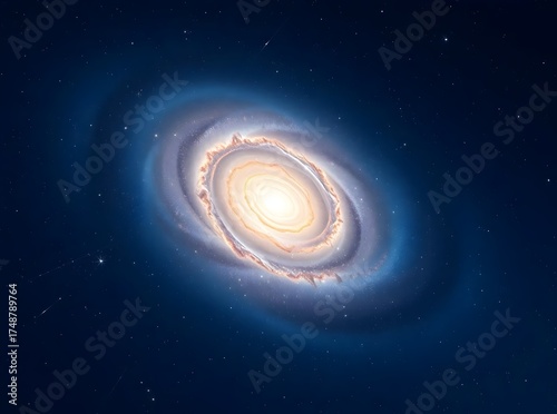 Wallpaper Mural Majestic Spiral Galaxy in Deep Space Torontodigital.ca