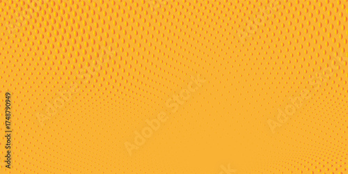 Yellow banner with halftone effect. eps 10