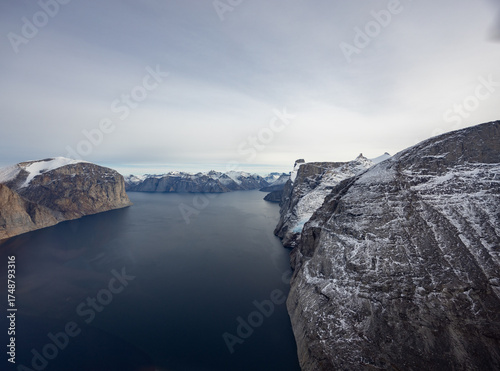 Glacier view arctic fijord