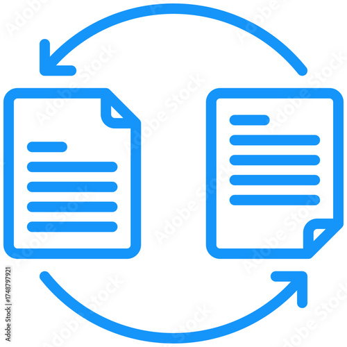 file transfer icon isolated on white background. vector illustration icon for hybrid working model and other business