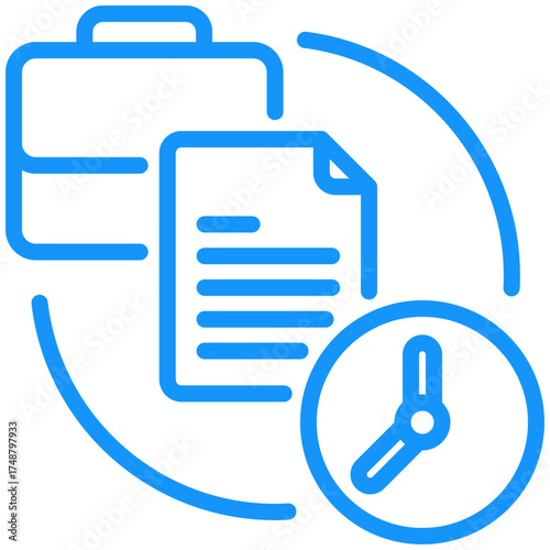 working hours icon isolated on white background. vector illustration icon for hybrid working model and other business