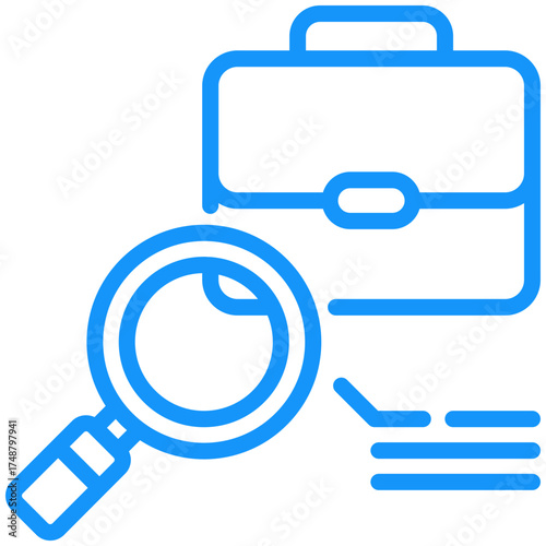 job search icon isolated on white background. vector illustration icon for hybrid working model and other business