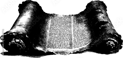 Ancient script silhouette clay tablet design for historical art projects