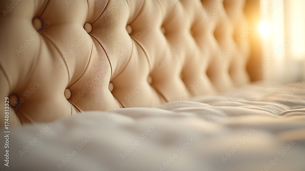 Obraz premium Cream Upholstery Detail.