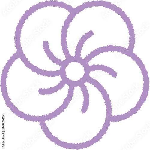 plum blossom -3- purple