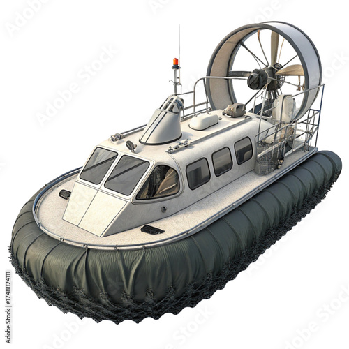Modern hovercraft design showcases innovation for transport and adventure, offering a dynamic solution for unique travel experiences and exploring diverse terrains