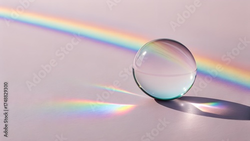 Transparent Glass Sphere – Optical Minimal Concept