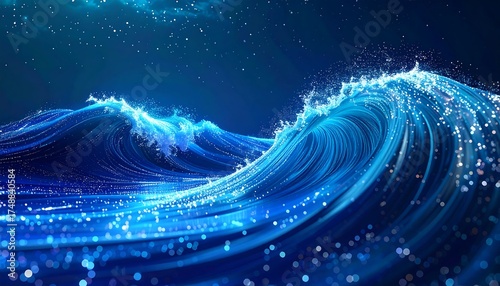 Ethereal Fiber Optic Swirls