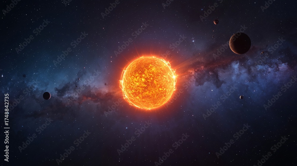 Obraz premium sun in space