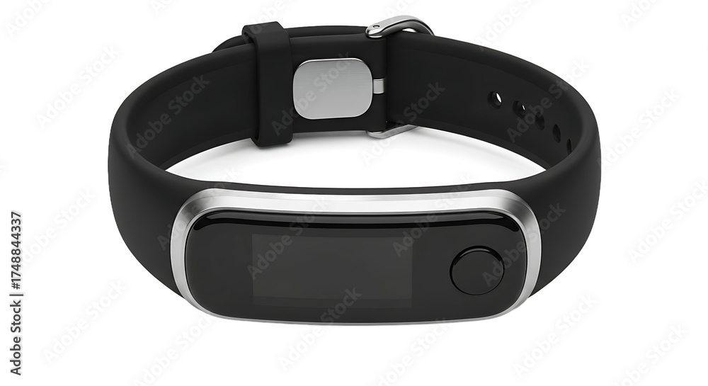 Obraz premium Fitness Tracker Device, Smart Wearable Technology, Home Setup, Product Photography, Modern Environment, Close-Up View, Innovative Concept