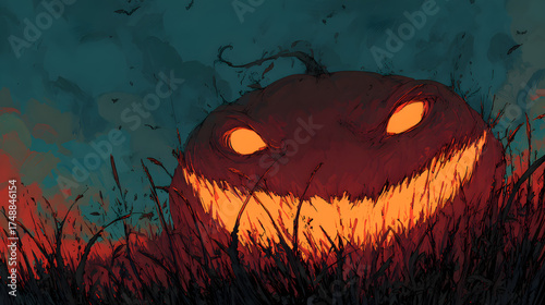 scary halloween background