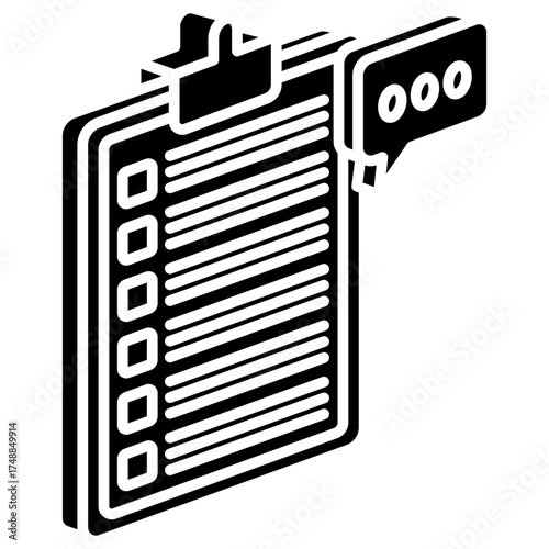 Feedback Mini Illustration Isometric Icon. Use For Modern Concept, Print, Ui, Ux Kit, Web And App Development. Vector Related To Market, Business, Finace