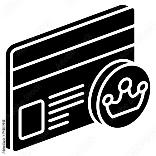Loyalty Card Mini Illustration Isometric Icon. Use For Modern Concept, Print, Ui, Ux Kit, Web And App Development. Vector Related To Market, Business, Finace