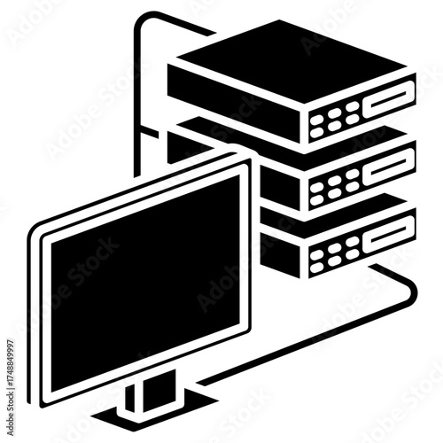 Network Mini Illustration Isometric Icon. Use For Modern Concept, Print, Ui, Ux Kit, Web And App Development. Vector Related To Market, Business, Finace