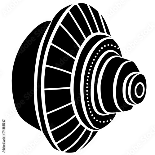 Clutch silhouette vector design