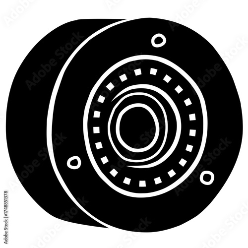 Clutch silhouette vector design