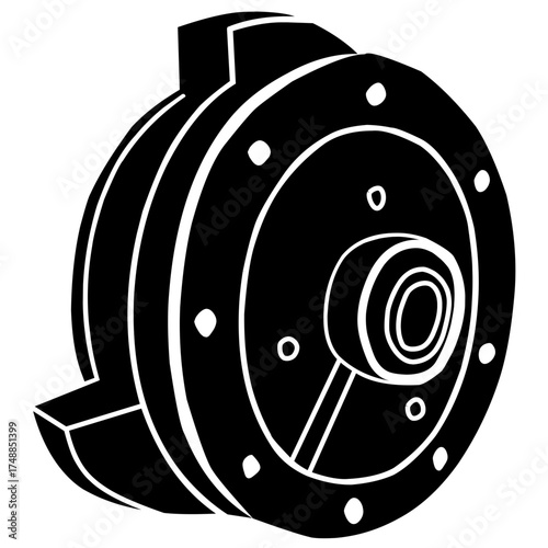 Clutch silhouette vector design