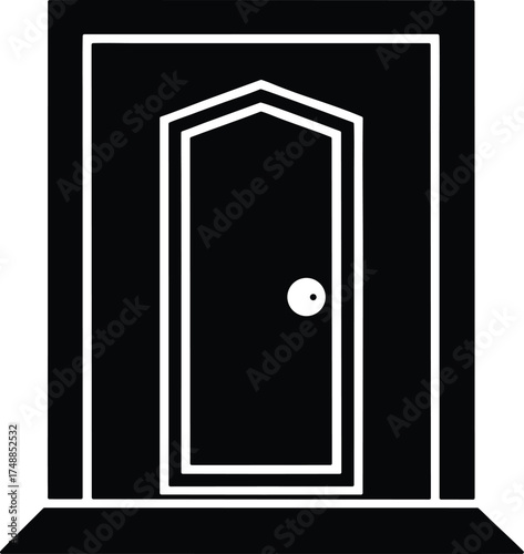Classroom Door vector icon.