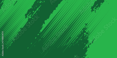 Dots halftone yellow green color pattern gradient texture background. vector illustration eps10
