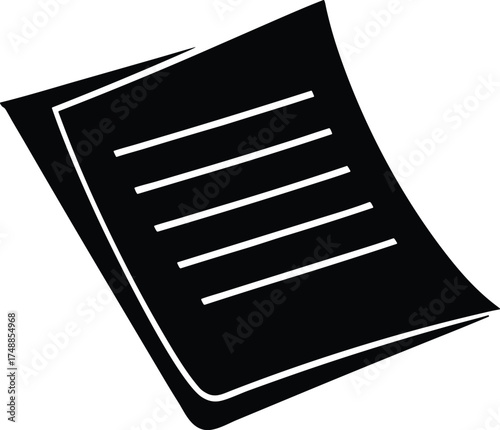 Paper Sheet vector icon.