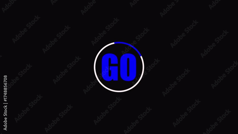 3 second countdown timer animation video.3 to 1 GO countdown video .three, two, one GO animation video.countdown animation vedio with alpha channel.