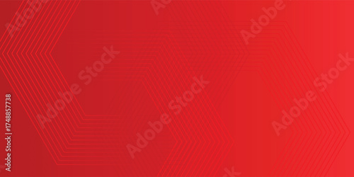 Abstract hexagon rendering of red abstract glass background simple. modern design vector eps10