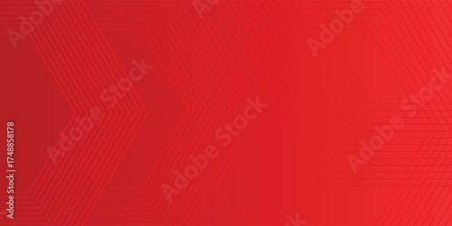 Abstract hexagon rendering of red abstract glass background simple. modern design vector eps10