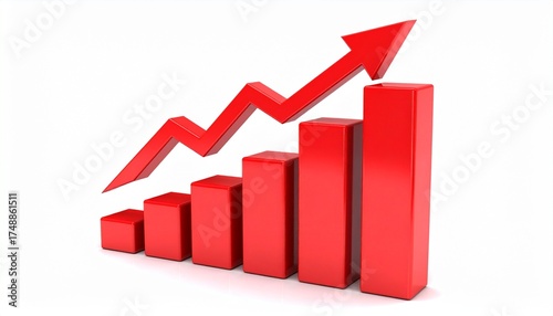 Free Download business graph with red arrow - GFXLoad