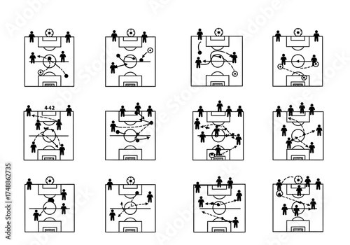 Strategic Soccer Formations A Visual Guide to Offensive and Defensive Tactics on the Field