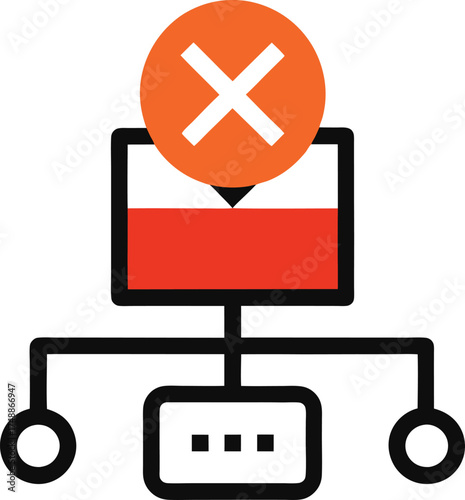 proxy server icon vector illustration