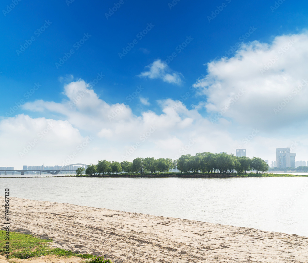 Fototapeta premium Urban Scenery of Nanchang New District,jiangxi,china