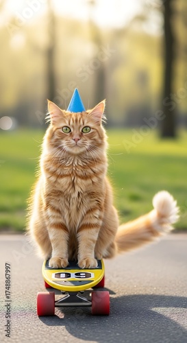 Ginger Cats Birthday Skateboarding Adventure in the Park.