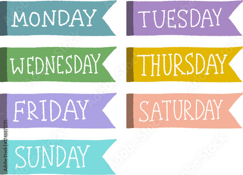 set of vintage retro labels