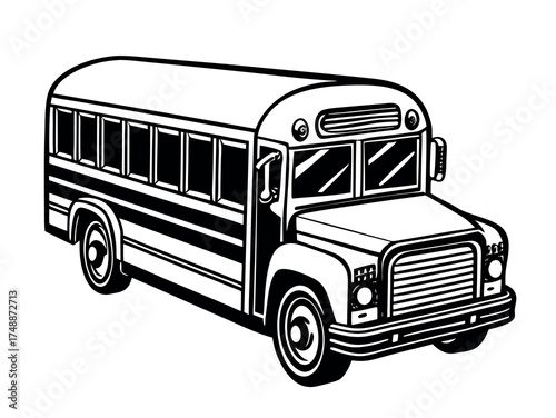 vector illustration of a bus