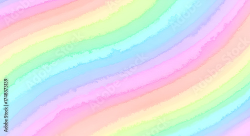 Soft Pastel Rainbow Sweep Vector Gradient Background