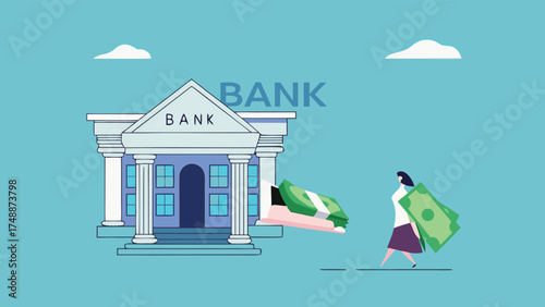 business loan, Bank offer money loans for business capital with an agreement, restore business financial stability using bank loans, business owner receives capital loan from the bank

