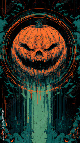 Scary halloween background